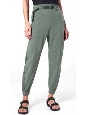 Athleta Women’s Sz 4 Quest Jogger Pants Lightweight Elastic Waist Zipper Pockets